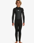 Quiksilver Boys 3/2mm Prologue Back Zip Wetsuit - Black - ManGo Surfing