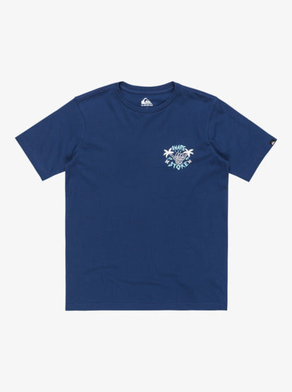 Quiksilver Boys EV Share The Stoke T-Shirt (8-16 Yrs) - Estate Blue - ManGo Surfing