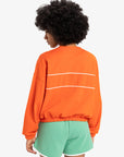 Quiksilver Womens Crop Over Crew Neck Sweatshirt - Tigerlily - ManGo Surfing