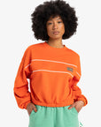 Quiksilver Womens Crop Over Crew Neck Sweatshirt - Tigerlily - ManGo Surfing