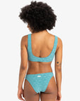 Quiksilver Womens Dark Roy Low Waist Bikini Bottoms - Brittany Blue - ManGo Surfing