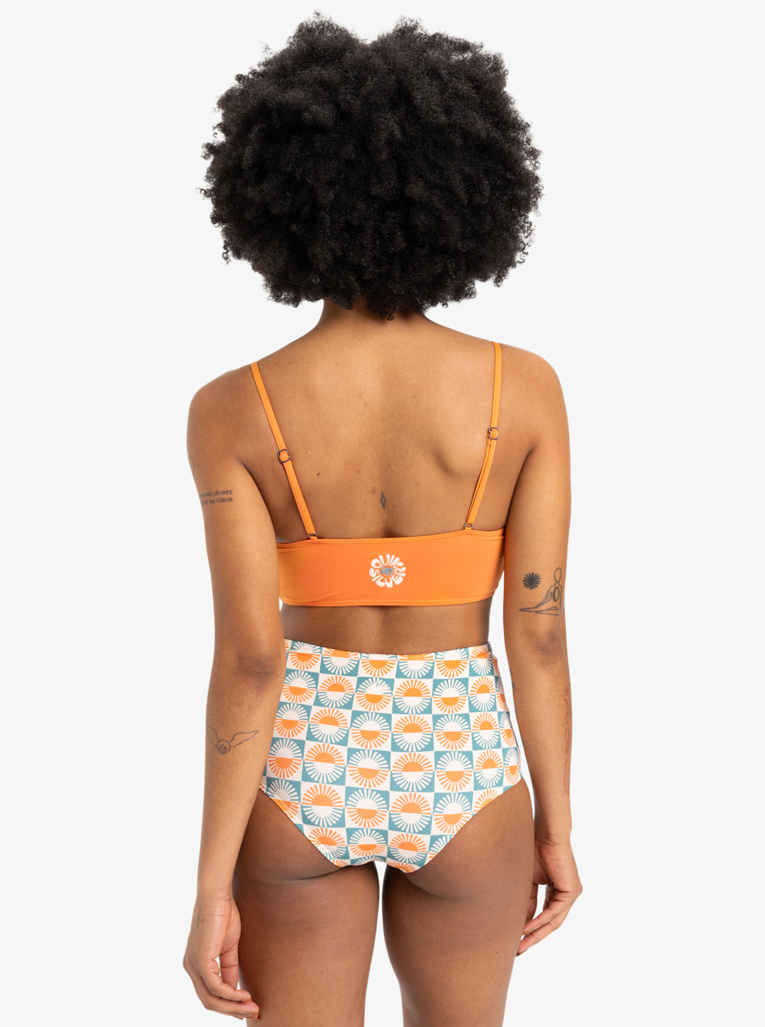 Quiksilver Womens Melly Full Coverage Bikini Bottoms - Brittany Blue Forever - ManGo Surfing