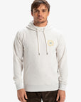 Quiksilver Mens Graphic Pullover Hoodie - White Marble Heather