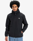 Quiksilver Mens Overcast 3K Warm Waterproof Jacket - Black - ManGo Surfing