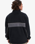 Quiksilver Mens Omni Sherpa Half-Zip Technical Fleece - Black - ManGo Surfing