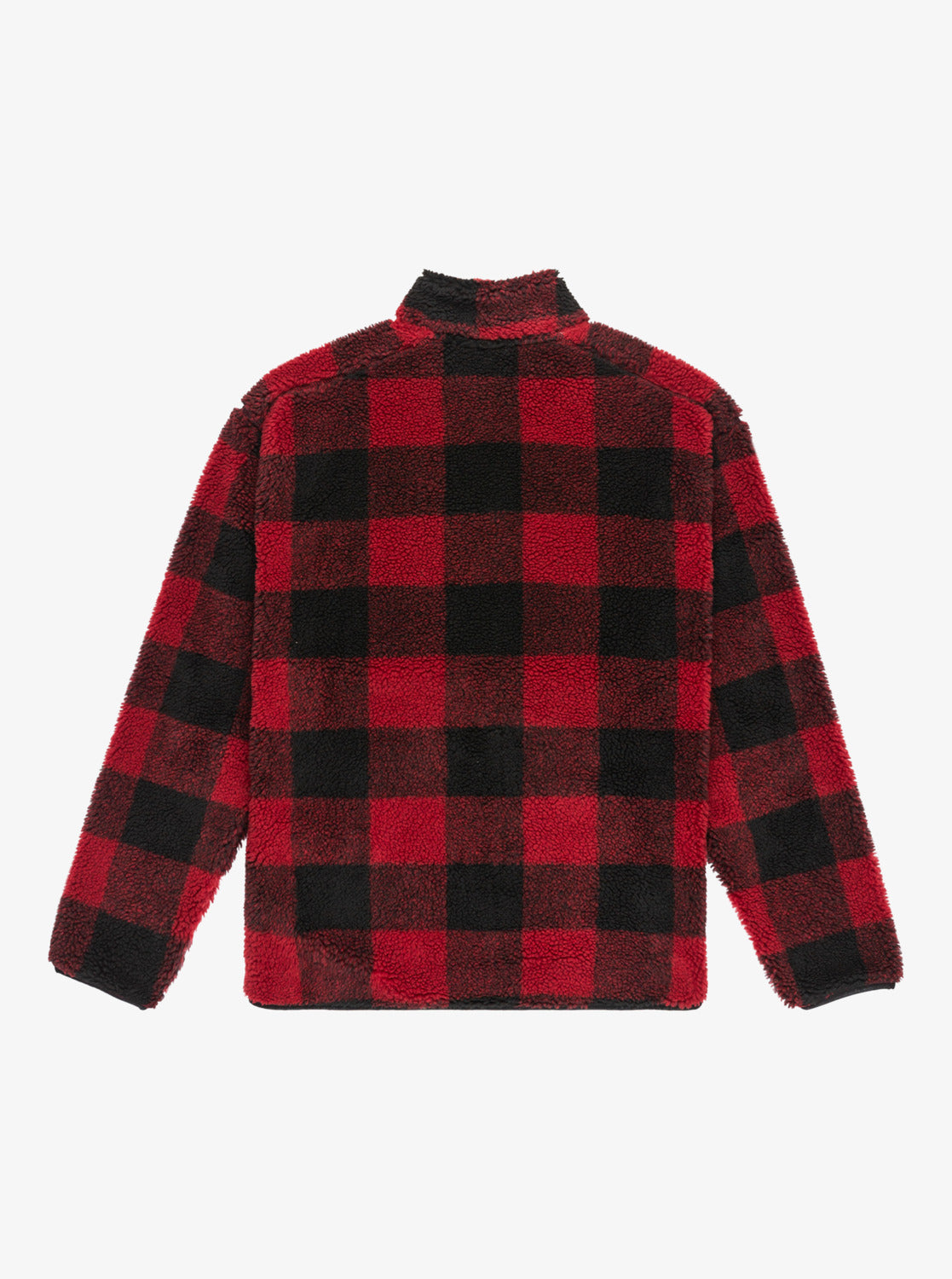 Quiksilver Mens Mercury Woodlands Half Zip Sherpa Jacket - Woodlands Biking Red
