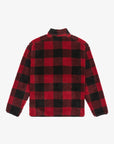Quiksilver Mens Mercury Woodlands Half Zip Sherpa Jacket - Woodlands Biking Red