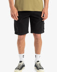 Quiksilver Mens Crucial Battle 21" Cargo Walkshorts - Black