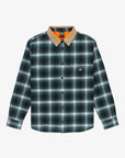Quiksilver Mens Mercury Desert Shadow Check Long Sleeve Shirt - Orion Blue - ManGo Surfing