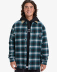 Quiksilver Mens Mercury Desert Shadow Check Long Sleeve Shirt - Orion Blue - ManGo Surfing