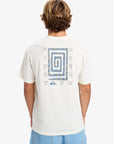 Quiksilver Mens Cl Soul Maze T-Shirt - Snow White - ManGo Surfing