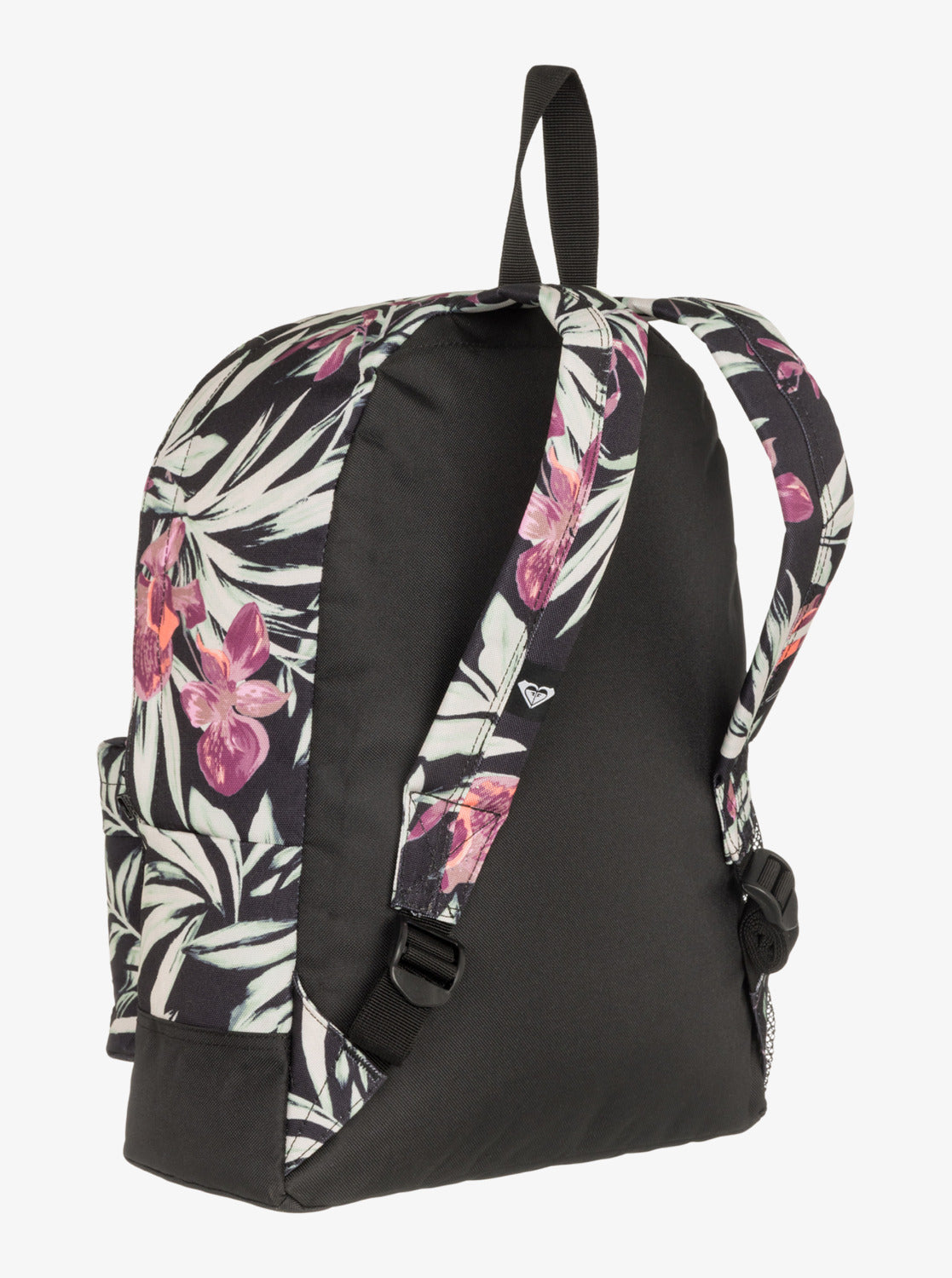 Roxy Womens Sugar Baby Bottle Medium Backpack - Anthracite Wind Swept Floral