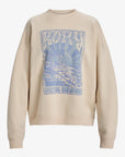 Roxy Womens Lineup Crew Neck Sweatshirt - Parchment - ManGo Surfing