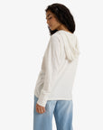 Roxy Womens Destination Surf Pullover Hoodie - Snow White - ManGo Surfing