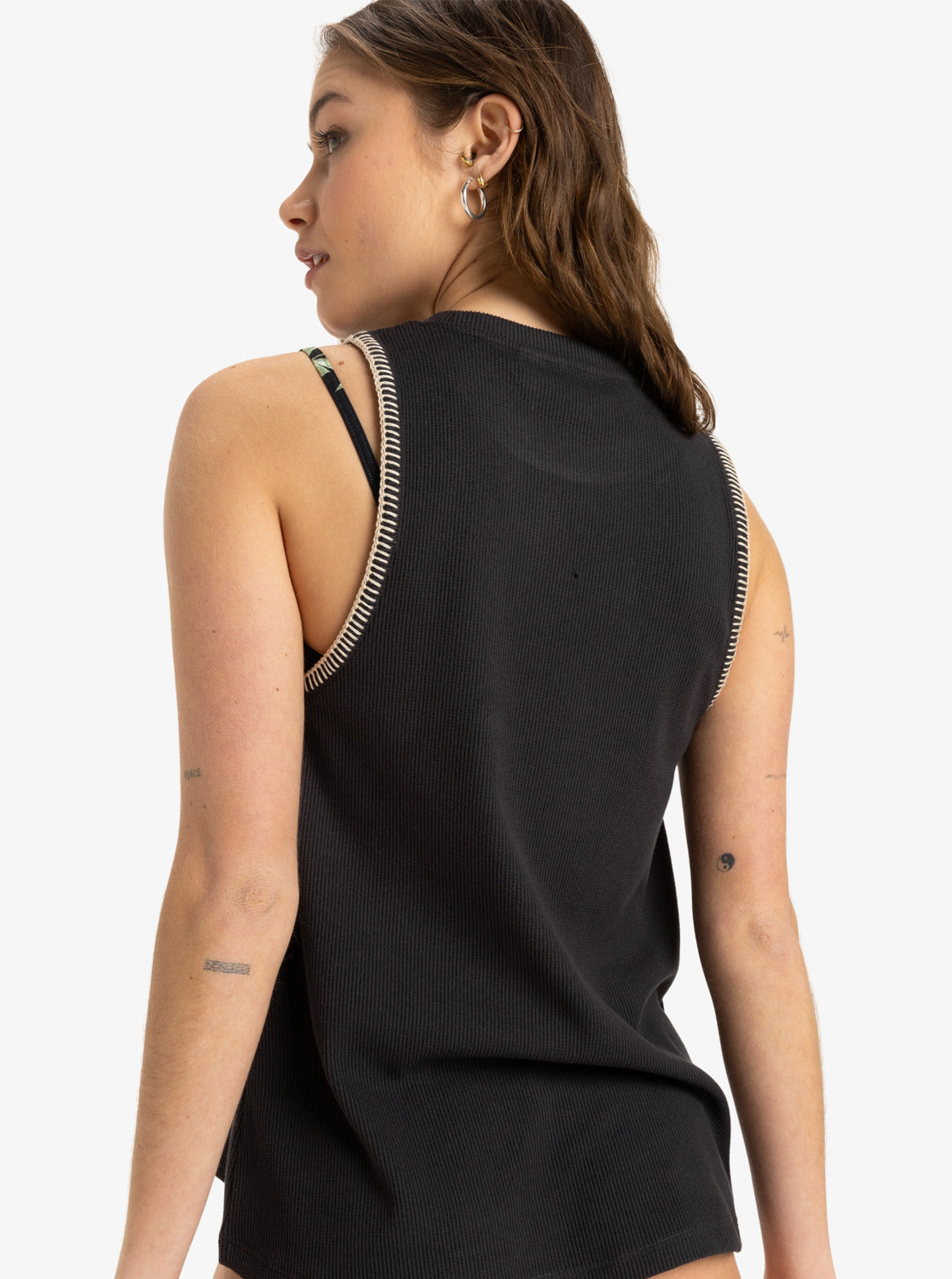 Roxy Womens Better Days Tank Top - Phantom - ManGo Surfing