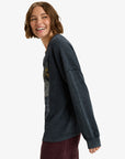 Roxy Womens Eastside Midweight Crew Neck Top - Anthracite - ManGo Surfing
