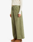 Roxy Womens Lekeitio Knit Corduroy Trousers - Oil Green - ManGo Surfing