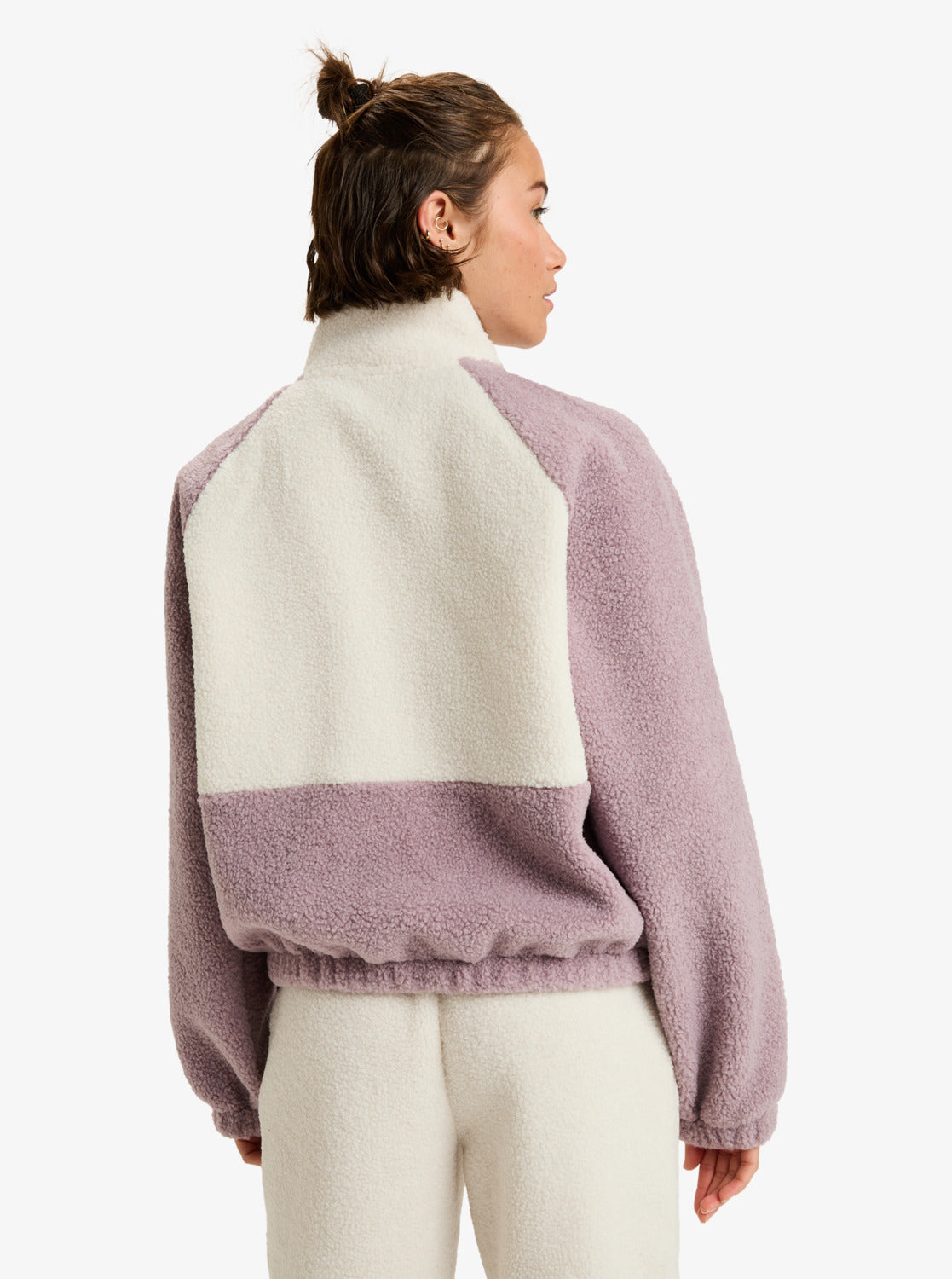 Roxy Womens Waves Of Warmth Colorblock Sport Jumper - Nirvana