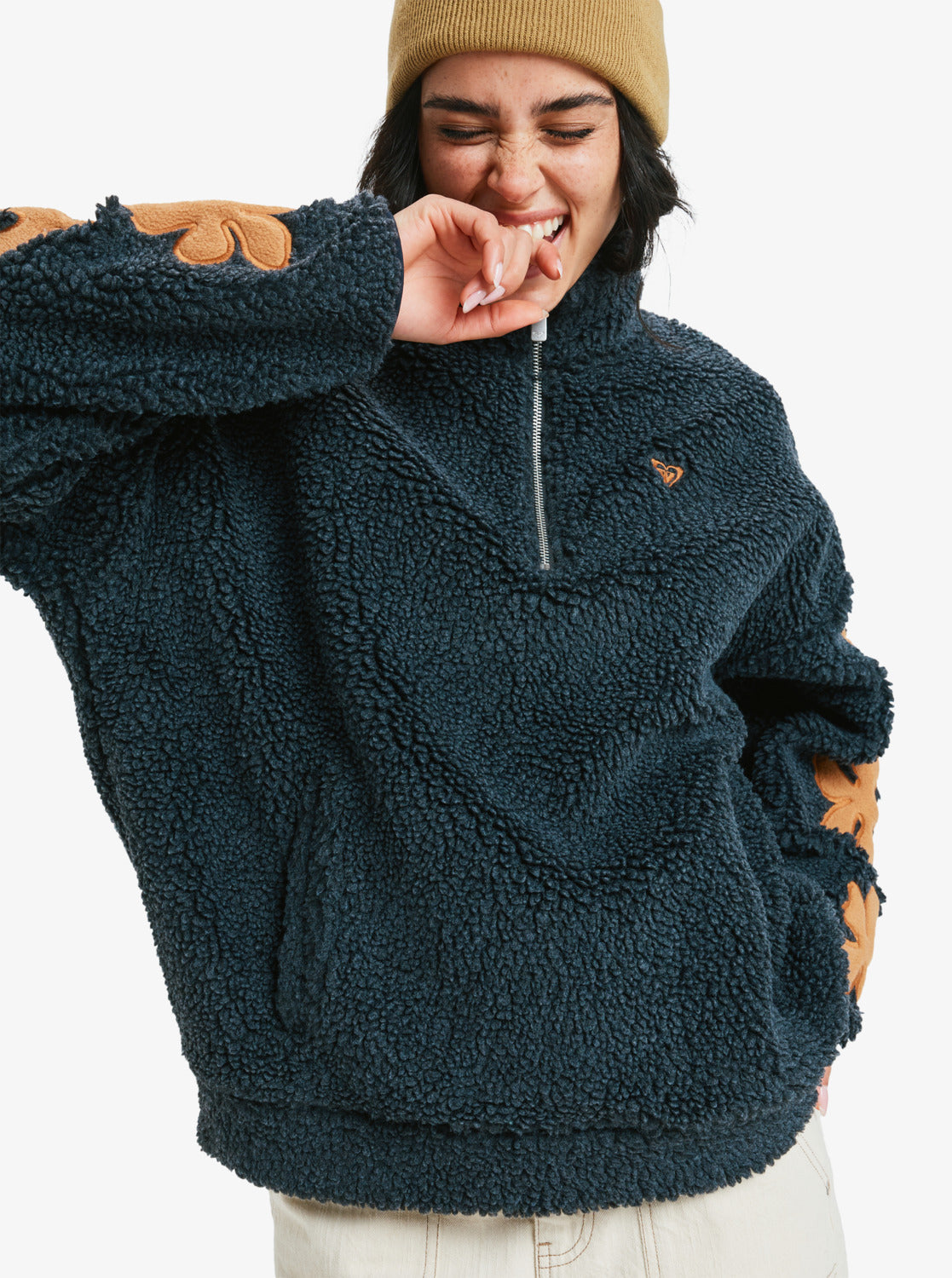 Roxy Womens Far Away Zip-Up Fleece - Anthracite