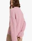 Roxy Womens Coming Home Crew Neck Sweater - Bleached Mauve