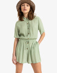 Roxy Womens Real Tomorrow Romper - Basil