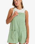 Roxy Womens Lavender Haze Strappy Romper - Basil - ManGo Surfing