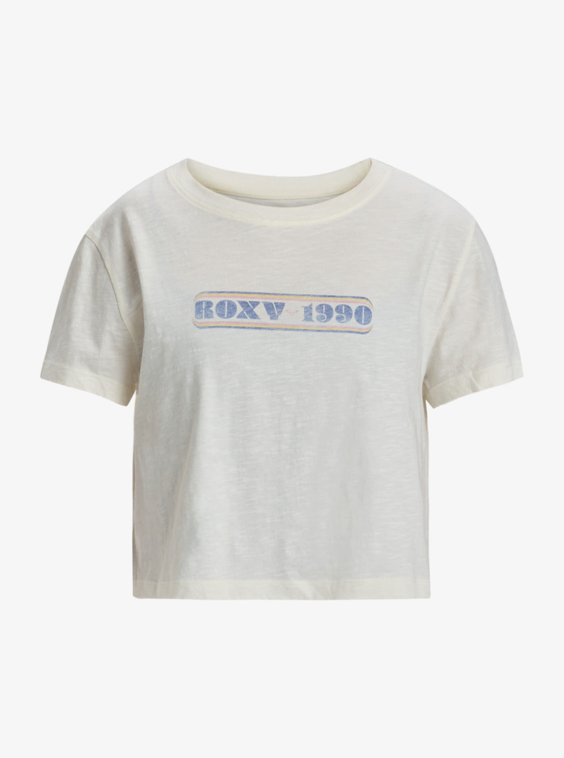 Roxy Womens Magic Swell Cropped T-Shirt - Egret - ManGo Surfing