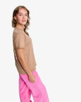 Roxy Womens Oceanregular Poster T-Shirt - Woodsmoke - ManGo Surfing