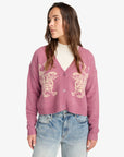 RVCA Womens Kitty Cardigan - Orchid - ManGo Surfing