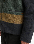 RVCA Mens Westwood Snap Fleece Top - Moody Blue