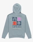 RVCA Mens Mosaic Pullover Hoodie - Lead - ManGo Surfing