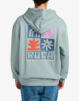 RVCA Mens Mosaic Pullover Hoodie - Lead - ManGo Surfing