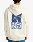 RVCA Mens Hibiscus Stamp Pullover Hoodie - Salt - ManGo Surfing