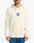 RVCA Mens Hibiscus Stamp Pullover Hoodie - Salt - ManGo Surfing