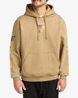 RVCA Mens Deep Think Hoodie - Coyote - ManGo Surfing