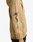 RVCA Mens Deep Think Hoodie - Coyote - ManGo Surfing