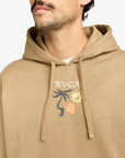 RVCA Mens Deep Think Hoodie - Coyote - ManGo Surfing