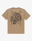 RVCA Mens Benj Battle T-Shirt - Coyote - ManGo Surfing