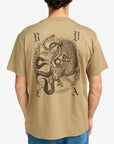 RVCA Mens Benj Battle T-Shirt - Coyote - ManGo Surfing