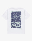 RVCA Mens Hibiscus Stamp T-Shirt - White - ManGo Surfing