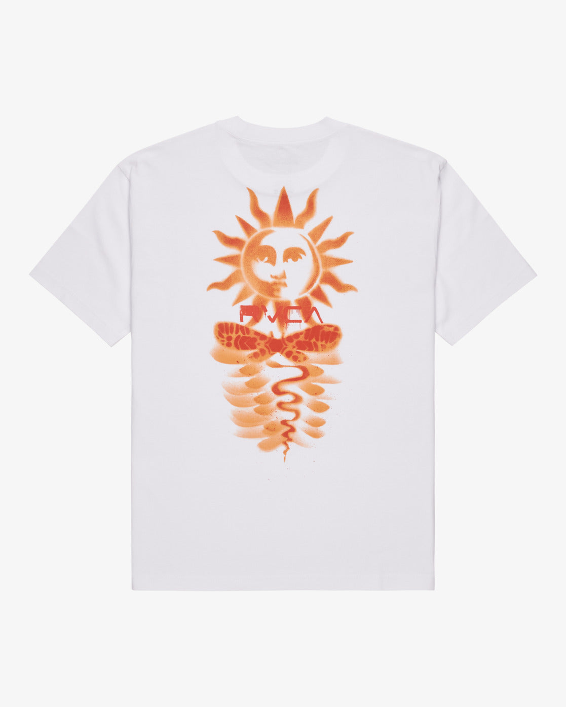 RVCA Mens Sunrex T-Shirt - White - ManGo Surfing