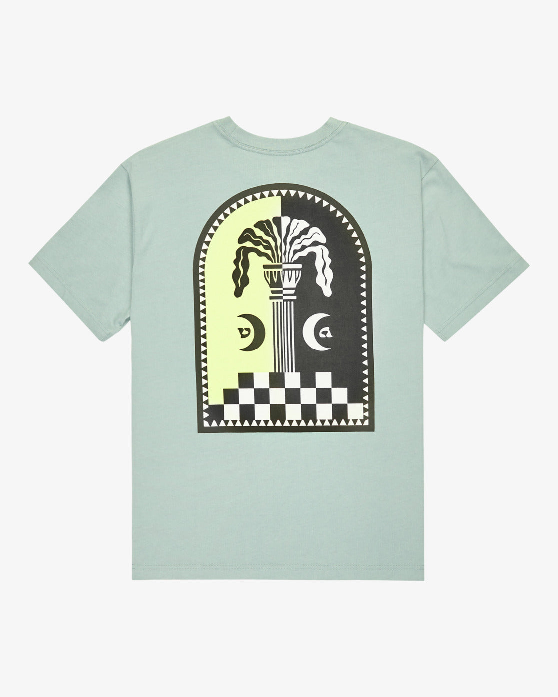 RVCA Mens Column T-Shirt - Lead - ManGo Surfing