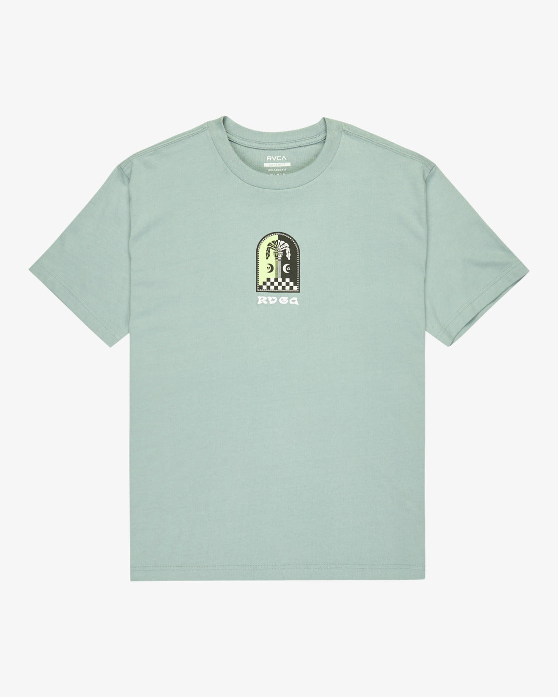 RVCA Mens Column T-Shirt - Lead - ManGo Surfing