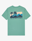 RVCA Mens Palm Trail T-Shirt - Bottle Green - ManGo Surfing