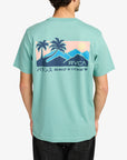 RVCA Mens Palm Trail T-Shirt - Bottle Green - ManGo Surfing