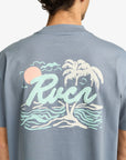 RVCA Mens Currents T-Shirt - Flint Stone - ManGo Surfing
