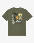 RVCA Mens Deep Think T-Shirt - Sage Leaf - ManGo Surfing