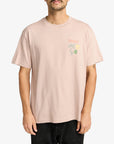 RVCA Mens Deep Think T-Shirt - Pale Mauve - ManGo Surfing