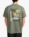 RVCA Mens Deep Think T-Shirt - Sage Leaf - ManGo Surfing