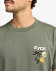 RVCA Mens Deep Think T-Shirt - Sage Leaf - ManGo Surfing